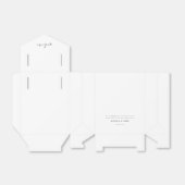 Ballotins Accueil simple Boîte de Faveur Noir & Blanc Mariag (Déplié)