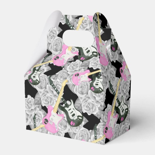 Ballotins Ado filles rock roll rose fête de faveur boîte (Verso)