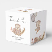 Ballotins Adorable Boho Botanique Sweet Bear Baby shower (Arrière)