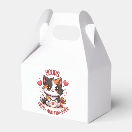 Ballotins Adorable Calico Chat Saint Valentin (Verso)