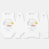 Ballotins Adventure Airplane Hot Air Balloon Baby Shower  (Déplié)