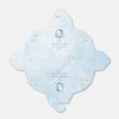 Ballotins Adventure Attend ! Baby shower Blue Hot Air Balloo (Déplié)