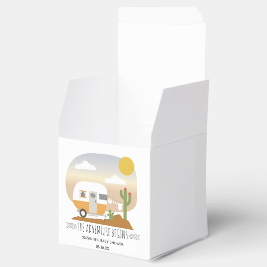 Ballotins Adventure Orange Camper Clothesline Baby shower (Ouvert)