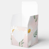 Ballotins Aesthetic Daisy Flowers Pattern Favor Box (Ouvert)