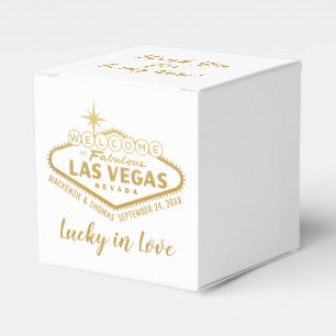 Ballotins Affiche de bienvenue Las Vegas Elegant Mariage or