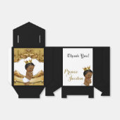 Ballotins Africain Prince Noir & Or Élégant (Déplié)