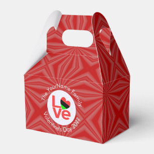 Ballotins Afro-Américain Lettres Rouges Drapeau LOVE Personn