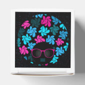 Ballotins Afro Diva Turquoise & Rose Chaud (Haut)