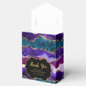 Ballotins Agate de paon pourpre et bleu Merci d'anniversaire (Ouvert)