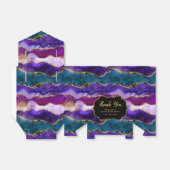 Ballotins Agate de paon pourpre et bleu Merci d'anniversaire (Déplié)