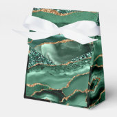 Ballotins Agate Green Gold Parties scintillant Geode Marbre  (Verso)