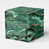 Ballotins Agate Green Gold Parties scintillant Geode Marbre  (Verso)
