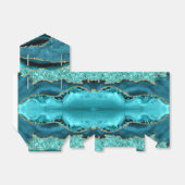Ballotins Agate Turquoise Bleu Marbre Turquoise Boîte cadeau (Déplié)