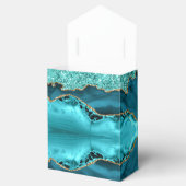 Ballotins Agate Turquoise Bleu Marbre Turquoise Boîte cadeau (Ouvert)