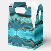 Ballotins Agate Turquoise Blue Gold Parties scintillant Turq (Ouvert)