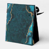 Ballotins Agate turquoise et or Anniversaire Merci (Arrière)