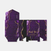 Ballotins Agate violet et or Anniversaire Merci (Déplié)