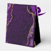 Ballotins Agate violet et or Anniversaire Merci (Arrière)