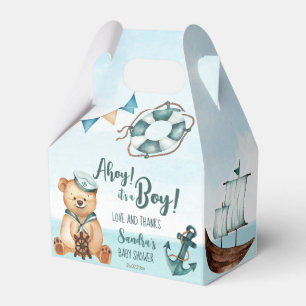 Ballotins Ahoy c'est un baby shower nautique d'ours en peluc