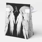 Ballotins AILES D'ANGE Gris Plumes Touchées Monogramme Perso (Arrière)