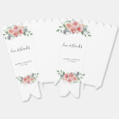 Ballotins Aimer & Merci Rose Rose Aquarelle Mariage Chic (Déplié)