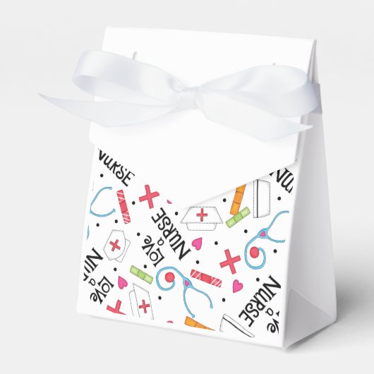 Ballotins Aimer Une Infirmière Whimsy Word Art Blanc (Verso)