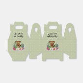 Ballotins Airedale Terrier Aux Fleurs Colorées Anniversaire (Déplié)