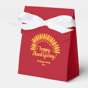 Ballotins Ajouter le nom et l'année Bon thanksgiving jaune r