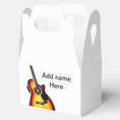 Ballotins Ajouter votre nom texte brun acoustique guitare éd (Ouvert)