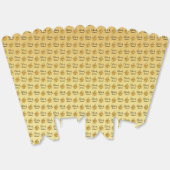 Ballotins Ajoutez Vos Noms Fleurs Jaune Doré (Déplié)