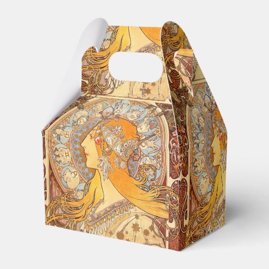 Ballotins Alfonse Mucha Zodiac Art nouveau femme (Verso)