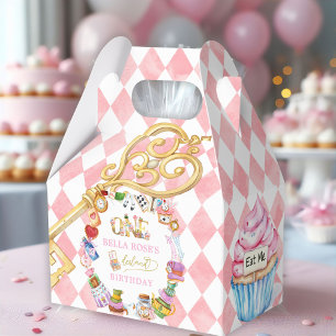 Ballotins Alice au Pays des Merveilles 1er anniversaire Rose