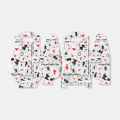 Ballotins Alice au pays des merveilles en noir blanc rouge B (Déplié)