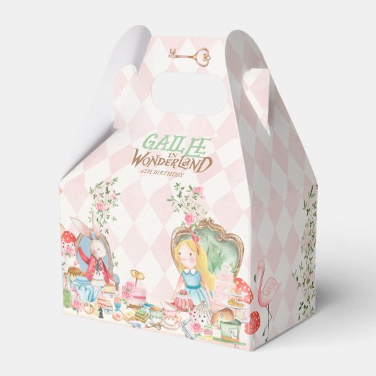 Ballotins Alice Aventures dans Woderland Anniversaire Tea Pa (Verso)