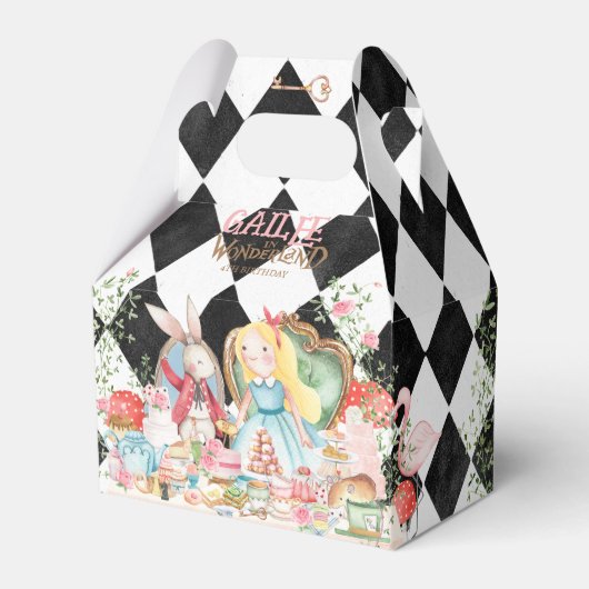 Ballotins Alice Aventures dans Woderland Anniversaire Tea Pa (Verso)