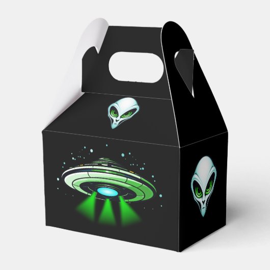 Ballotins Alien OVNI enlèvement vaisseau spatial fête d'anni (Verso)