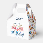 Ballotins All-Star Baseball 1er Anniversaire Fête Faveur Box (Arrière)