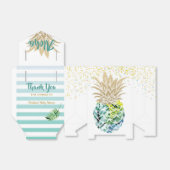 Ballotins Aloha Aquarelle Ballotin d'ananas tropical (Déplié)