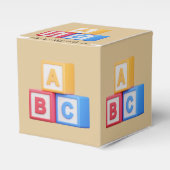 Ballotins Alphabet Blocks A-B-C Favor Boxes (Verso)