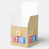 Ballotins Alphabet Blocks A-B-C Favor Boxes (Ouvert)