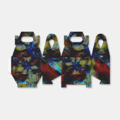 Ballotins amandes Abstraites sous vitre foncé déformé (Déplié)