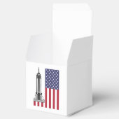 Ballotins American Flag & Empire State Building Favors Box (Ouvert)