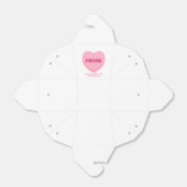 Ballotins Ami conversation rose blanc coeur Valentine's (Déplié)