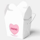 Ballotins Ami conversation rose blanc coeur Valentine's (Ouvert)