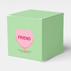 Ballotins Ami conversation rose verte coeur Valentine's
