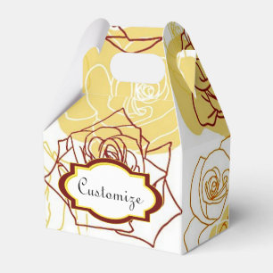 Ballotins Amitié et joie Roses Jaunes Ballotin Gable
