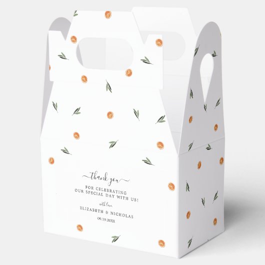 Ballotins Amore & Aranci | Remerciements pour mariage (Ouvert)