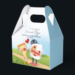 Ballotins Amour à la pizza drôle<br><div class="desc">Une tranche de fromage de Pizza en haut de la ville tombe pour un cool et voler Pizza Delivery Box.</div>