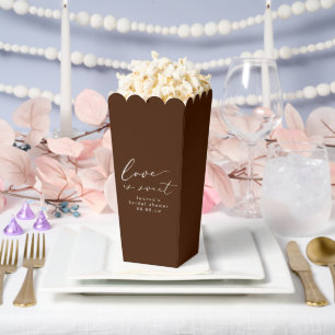 Ballotins Amour Brun est un Popcorn de Réception de Mariage 