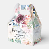 Ballotins Amour dans la Fête des mariées de fleurs d'aquarel (Arrière)